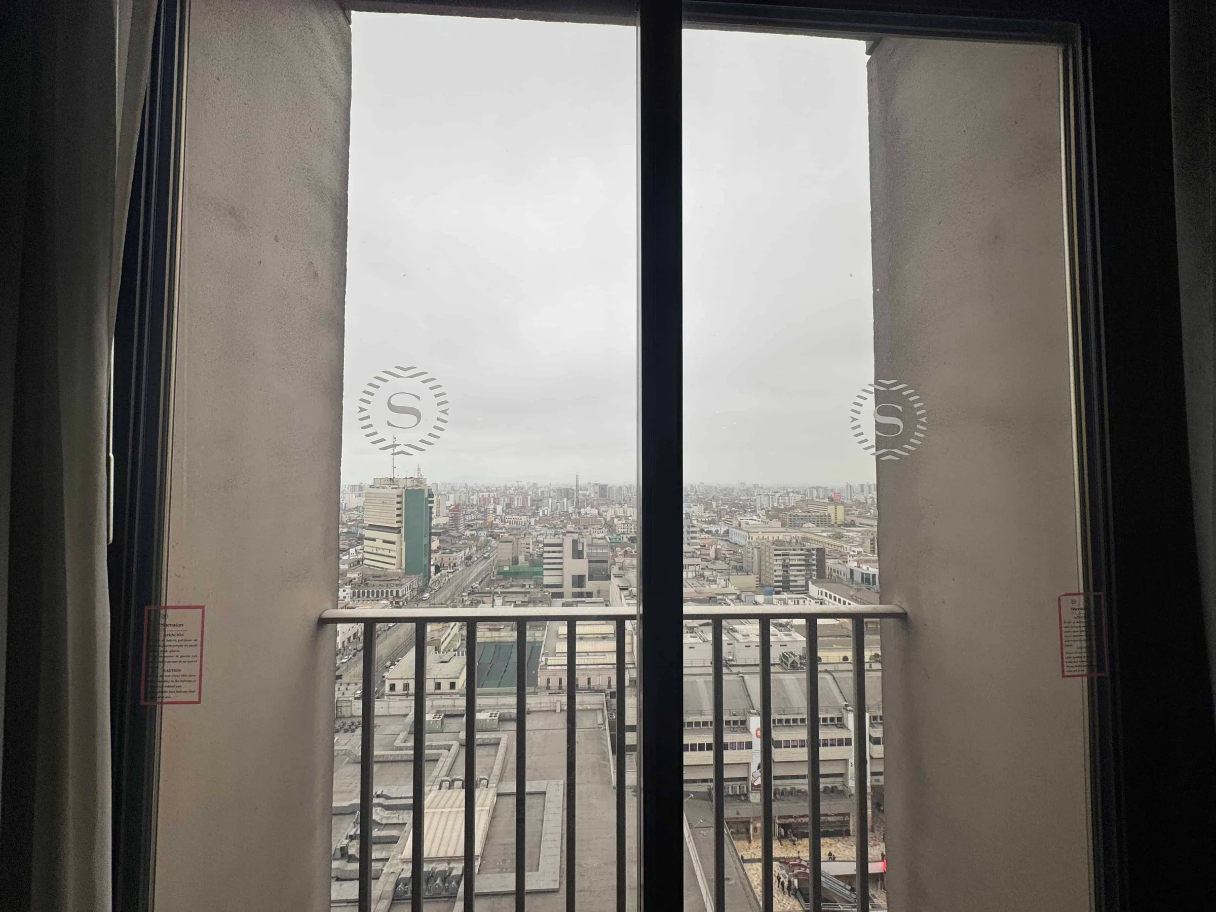 City view from high balcony