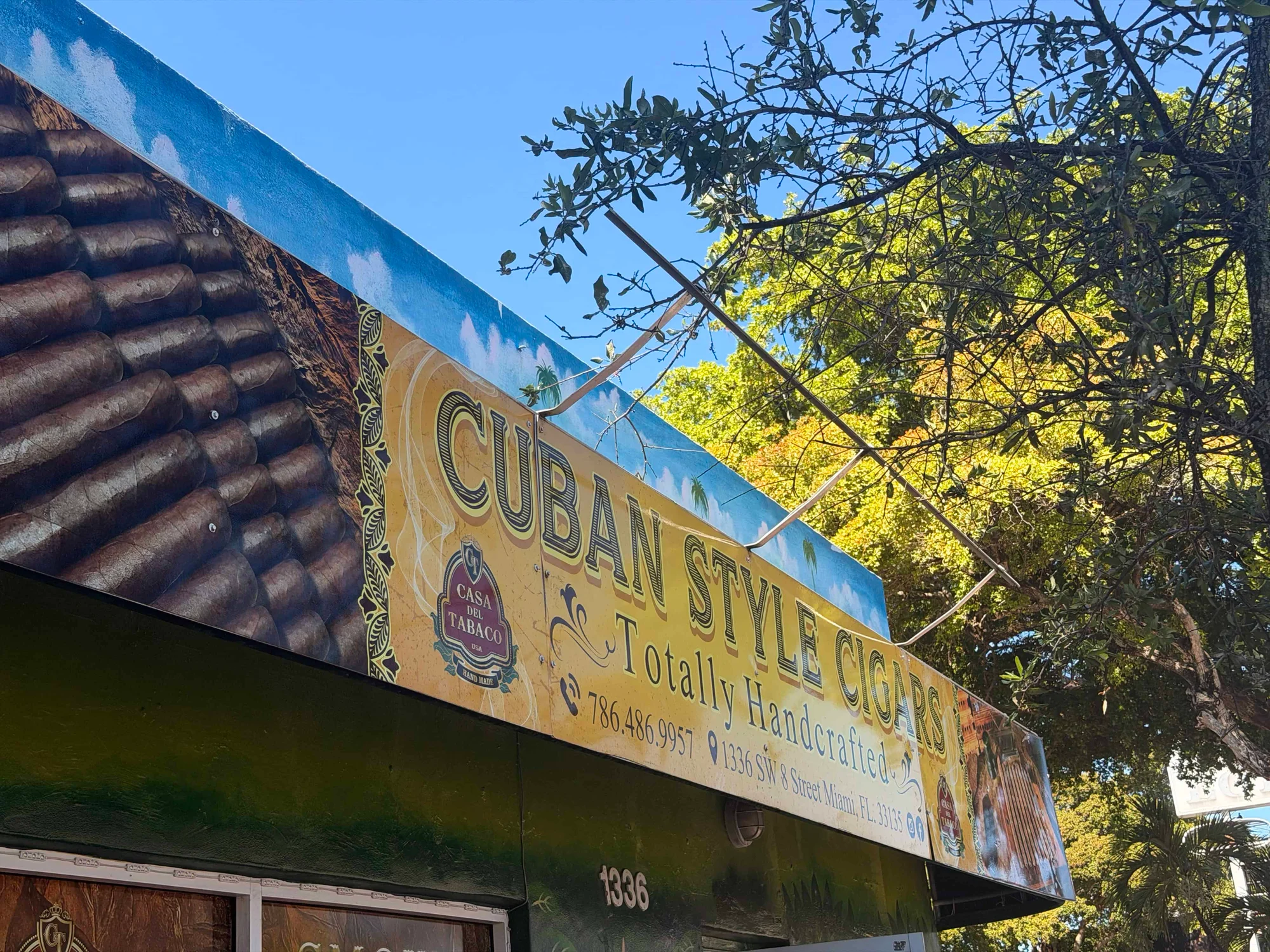Cuban style cigars sign
