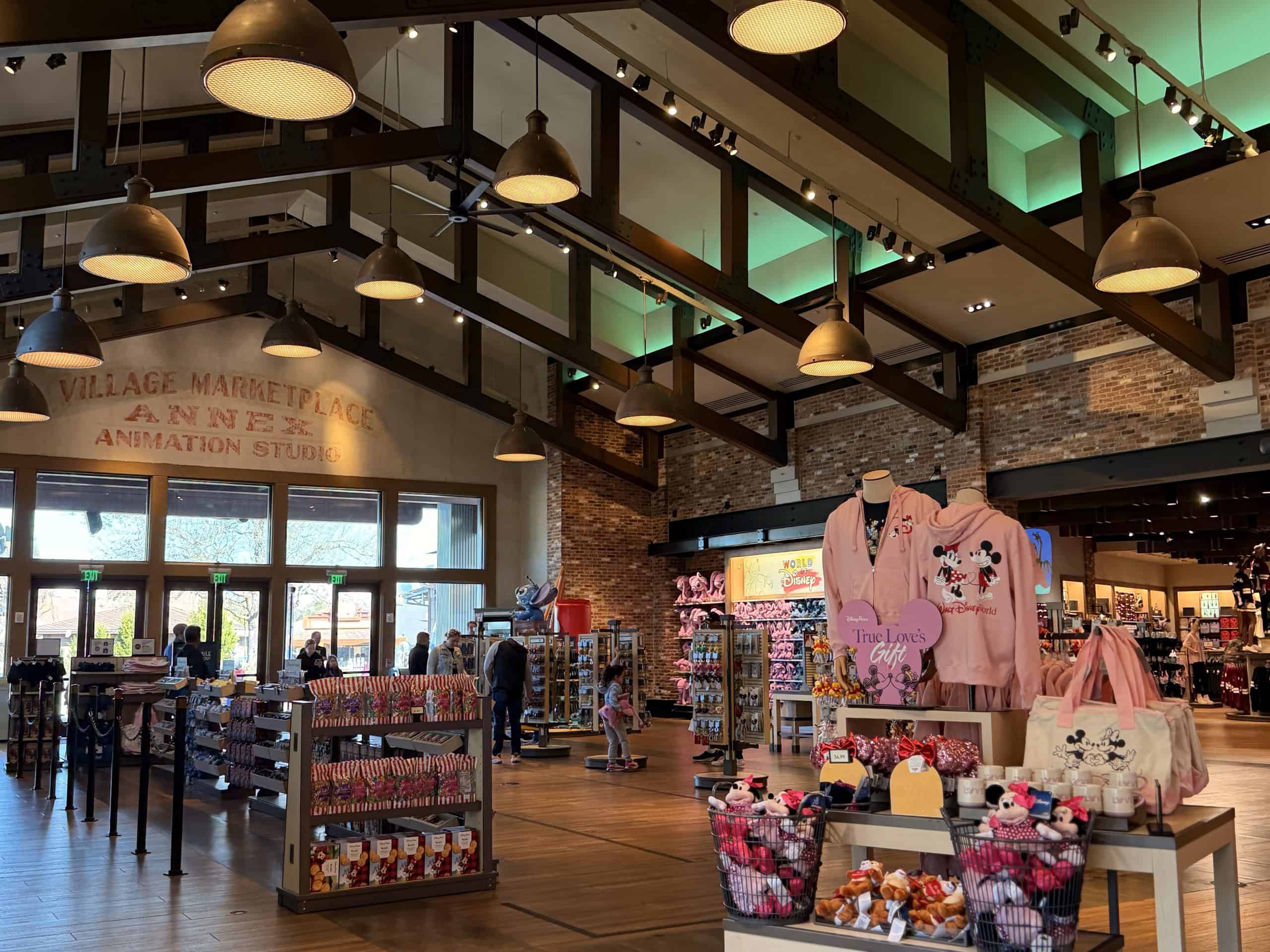 Disney merchandise store interior display