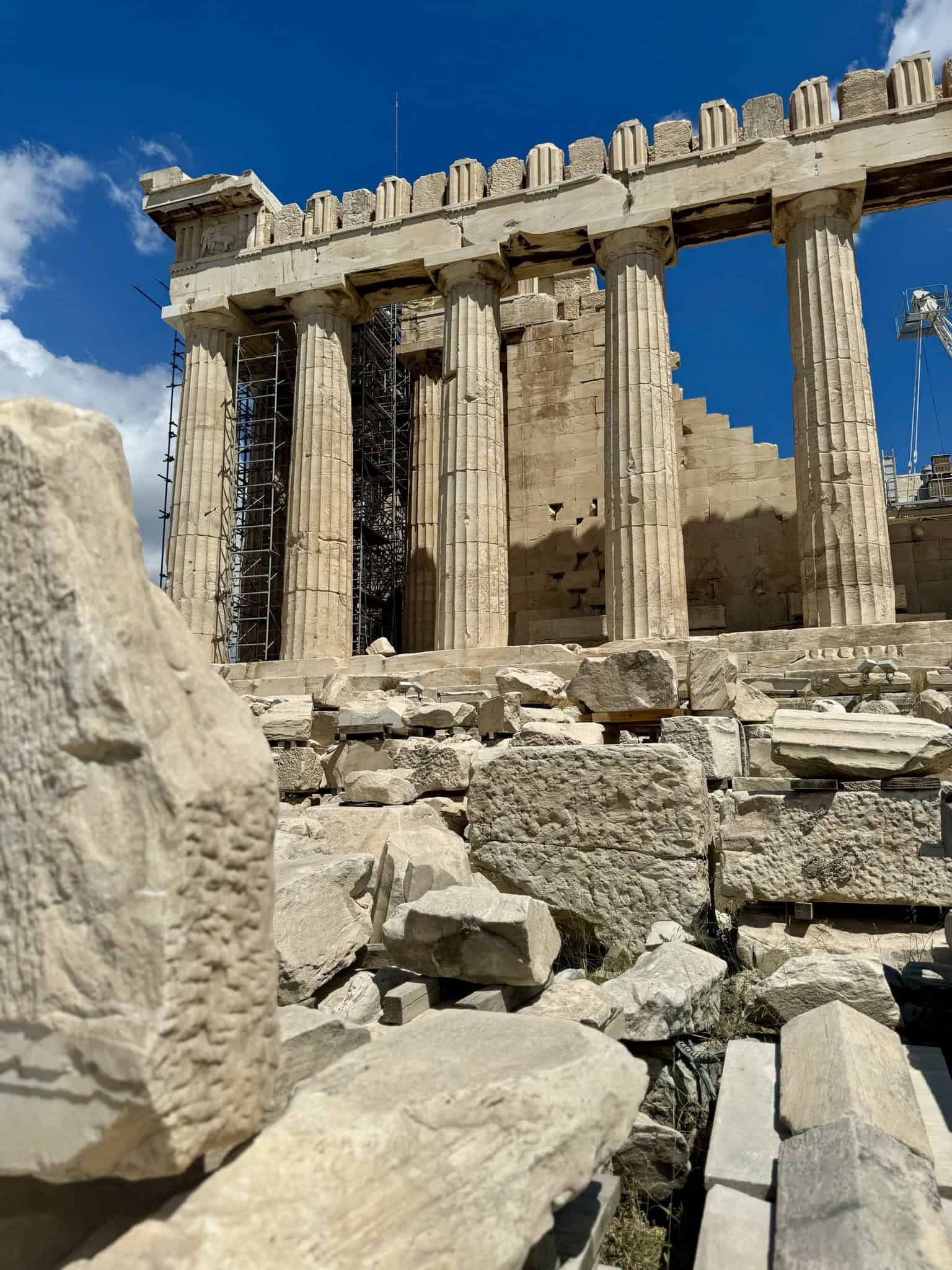 Acropolis — sky, blue sky, cloudy