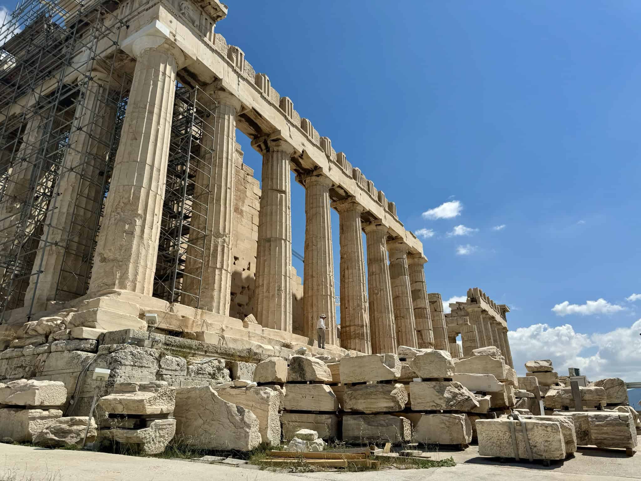 Acropolis — sky, blue sky, cloudy