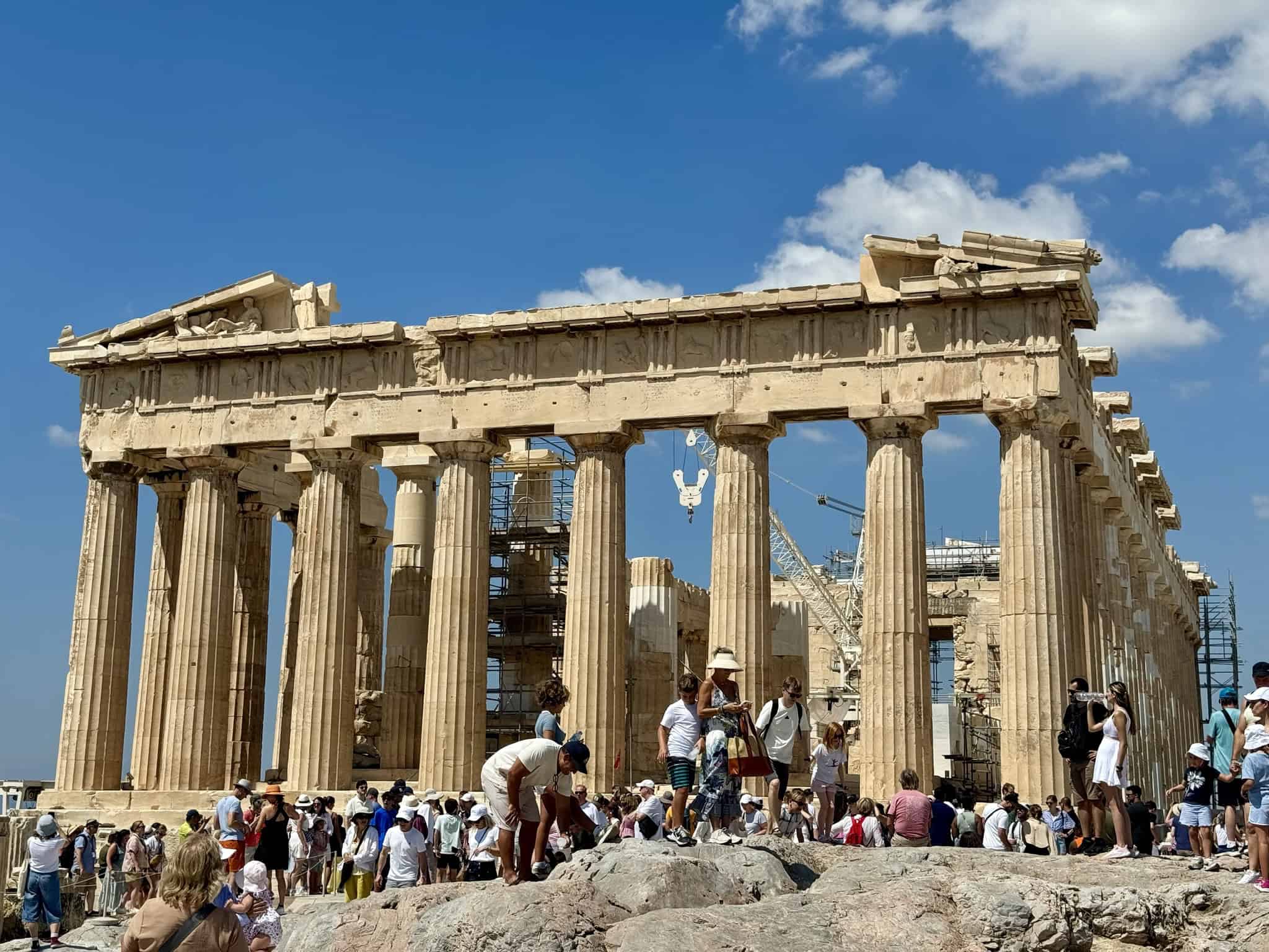 Acropolis — sky, cloudy, blue sky