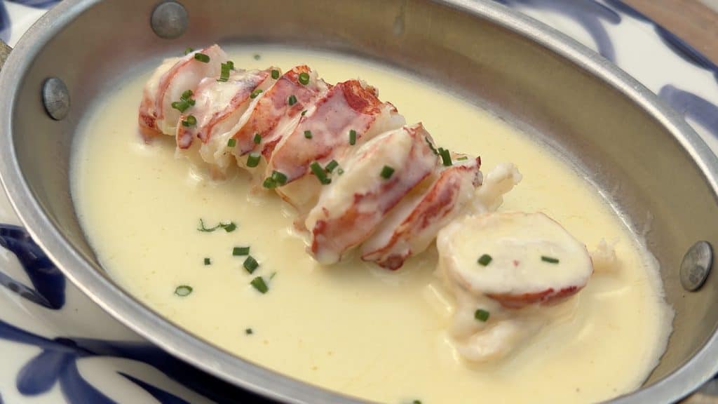 The lobster dish that won over two non-fans: tender medallions in a lemon beurre blanc worth mopping up.