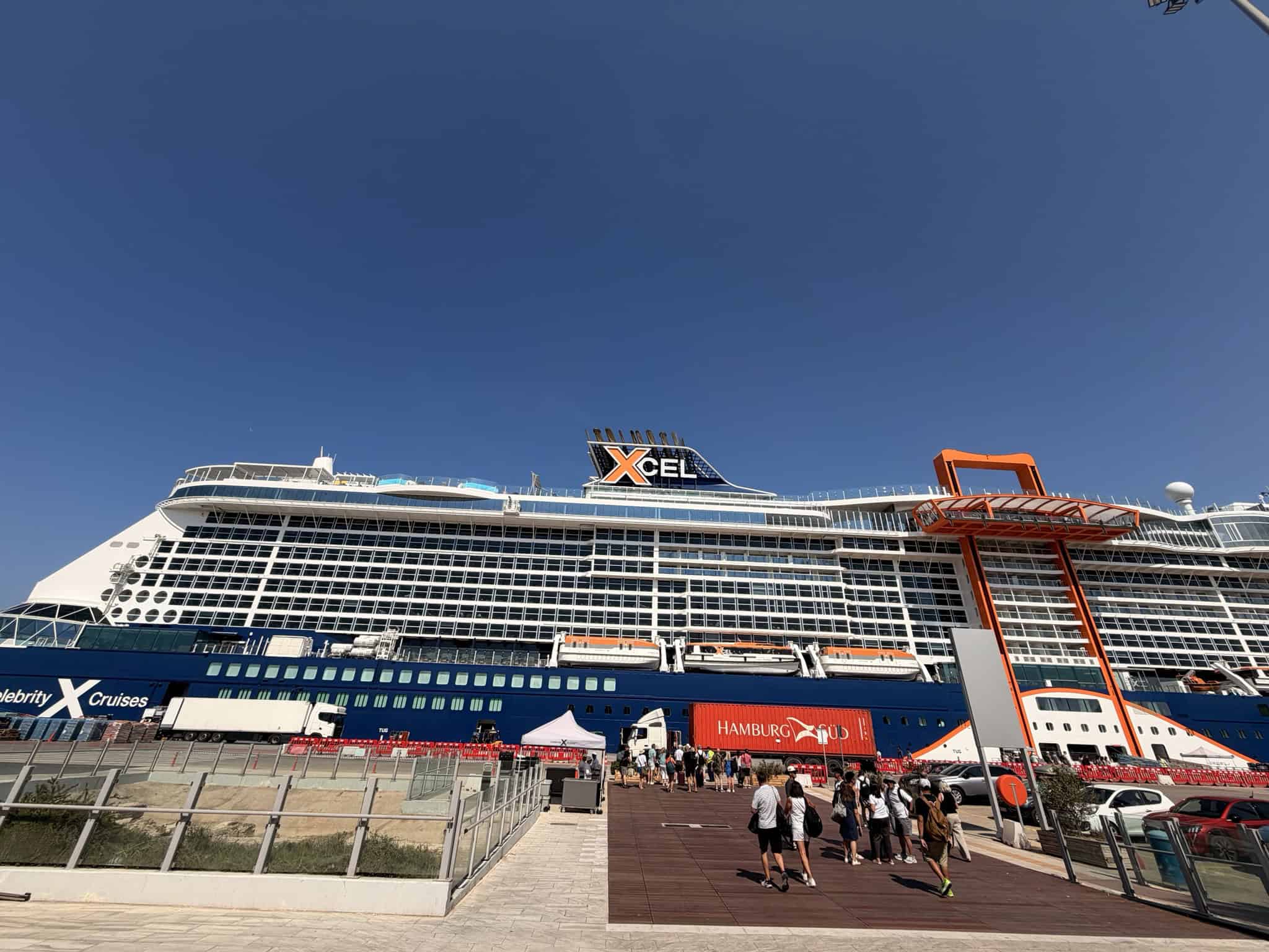 Celebrity Xcel Med — sky, blue sky, cruise ship
